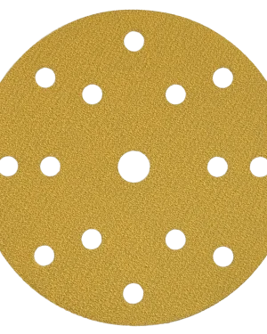 Disque abrasif auto-agrippant en corindon doré – 150mm – Grain 40 – C225 – (X1)