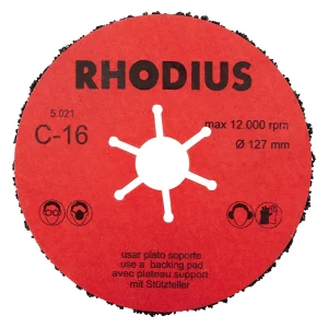 Disque abrasif fixation centrale en carbure de silicium – D125 – G16 – 305487 (x25)