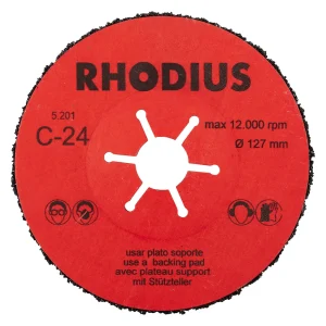 Disque abrasif fixation centrale en carbure de silicium – D125 – G24 – 300476 (x25)