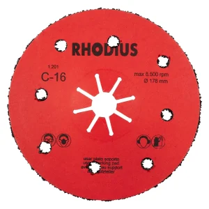 Disque abrasif fixation centrale en carbure de silicium – D180 – G16 – 300482 (x25)