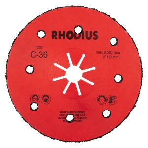 Disque abrasif fixation centrale en carbure de silicium – D180 – G36 – 300484 (x25)