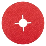 Disque abrasif fixation centrale en ceramicon - 115mm - Grain 80 - 304294