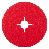 Disque abrasif fixation centrale en ceramicon - 125mm - Grain 36 - 304292