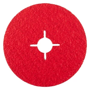 Disque abrasif fixation centrale en ceramicon – 125mm – Grain 36 – 304292 (x25)