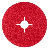 Disque abrasif fixation centrale en ceramicon - 125mm - Grain 40 - 305506