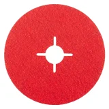 Disque abrasif fixation centrale en ceramicon - 125mm - Grain 60 - 303327