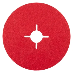 Disque abrasif fixation centrale en ceramicon – 125mm – Grain 80 – 303328 (x25)