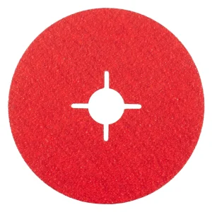 Disque abrasif fixation centrale en ceramicon – D125 – G60 – 303327 (x25)