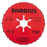 Disque abrasif fixation centrale en corindon - 125mm - Grain 16 - 300461