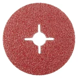 Disque abrasif fixation centrale en corindon - 125mm - Grain 24 - 300058