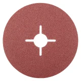 Disque abrasif fixation centrale en corindon - 125mm - Grain 80 - 300063