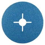 Disque abrasif fixation centrale en zircon - 125mm - Grain 60 - 300317