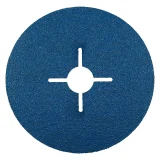 Disque abrasif fixation centrale en zircon - 125mm - Grain 80 - 300318