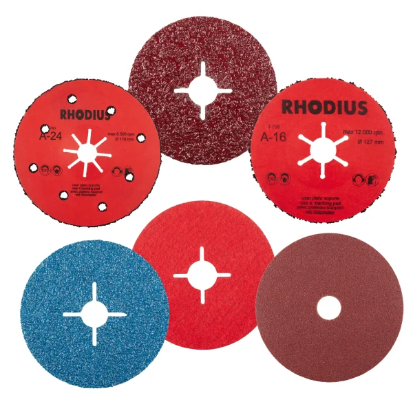 Disques abrasifs fixation centrale