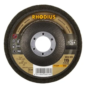 Disque compact en tissu – 115mm – Grain très fin – 305300 (x2)
