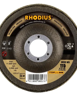 Disque compact en tissu – 115mm – Grain très fin – 305307 (x2)