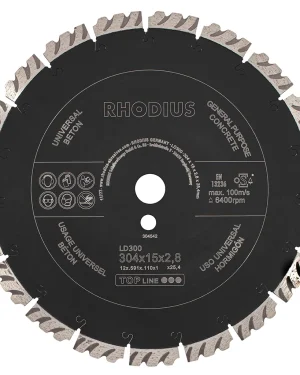 Disque diamant plat pour béton – 304mm – 304542 (x1)