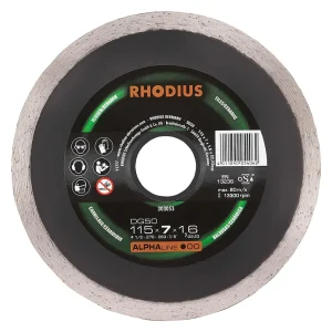Disque diamant plat pour carreaux céramique – 115mm – Grain 50 – 303053 (x1)
