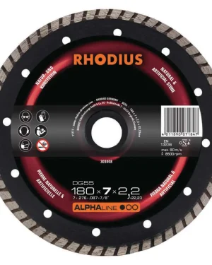 Disque diamant plat pour pierre naturelle – 180mm – 303408 (x1)