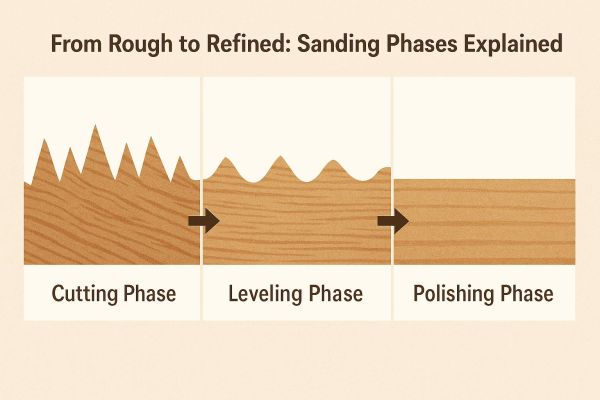 étapes pour poncer du bois