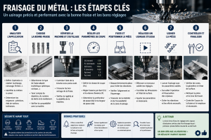 étapes pour fraiser le métal
