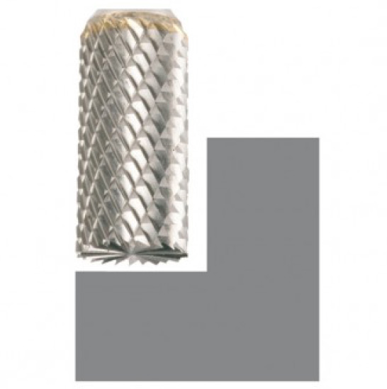 Fraises métalliques cylindriques avec denture en bout