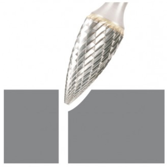 Fraises métalliques ogives