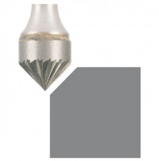 Fraises métalliques coniques à bout pointu 90°