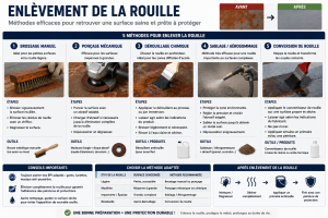 méthode pour l'enlèvement de la rouille