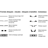 Disque à lamelles Vision inclinées en céramique – D115 – G60 – 211402 (x10)