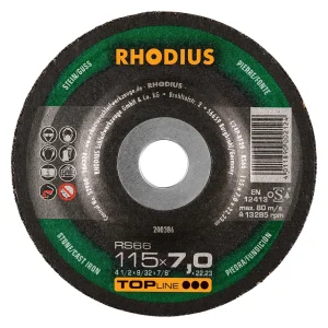 Meule à ébarber en carbure de silicium – 115mm – 7mm – 200386 (x25)
