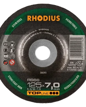 Meule à ébarber en carbure de silicium – 125mm – 7mm – 200393 (x25)