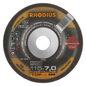 Meule à ébarber en céramique – 115mm – 7mm – grain céramique – 210656 (x25)