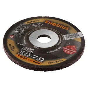 Meule à ébarber en céramique – 125mm – 7mm – grain céramique – 210611 (x25)