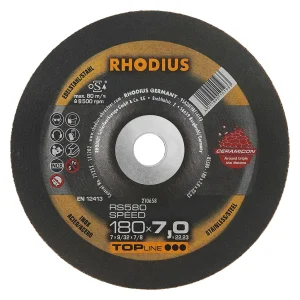 Meule à ébarber en céramique – 180mm – 7mm – grain céramique – 210658 (x10)