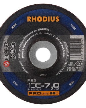 Meule à ébarber en corindon – 100mm – 7mm – 200167 (x25)