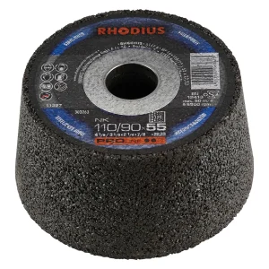 Meule à ébarber en corindon – 110-90mm – 55mm – Grain 16 – 303263 (x6)