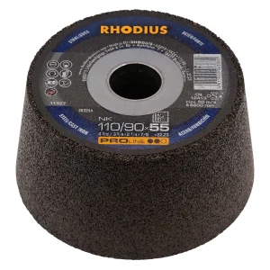 Meule à ébarber en corindon – 110-90mm – 55mm – Grain 24 – 303264 (x6)