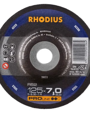 Meule à ébarber en corindon – 125mm – 7mm – 200213 (x25)