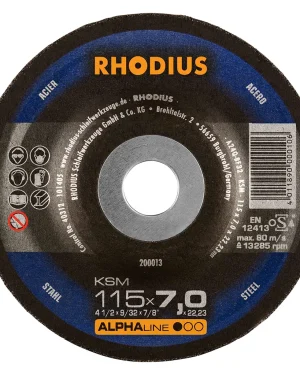 Meule à ébarber en corindon – D115 – 7mm – 200013 (x25)