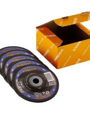 Meule à ébarber en corindon – D125 – 7mm – 210750 (x5)