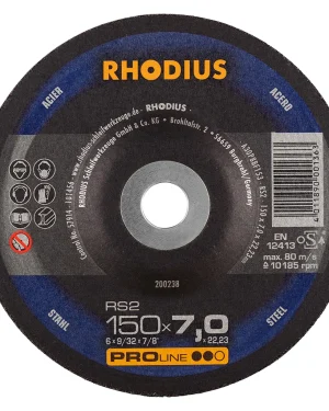 Meule à ébarber en corindon – D150 – 7mm – 200238 (x10)