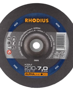 Meule à ébarber en corindon – D230 – 7mm – 200090 (x10)