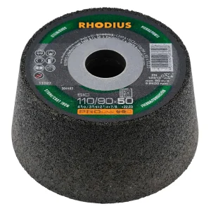 Meule boisseau à ébarber – 110-90mm – 55mm – Grain 24 – 303258 (x6)