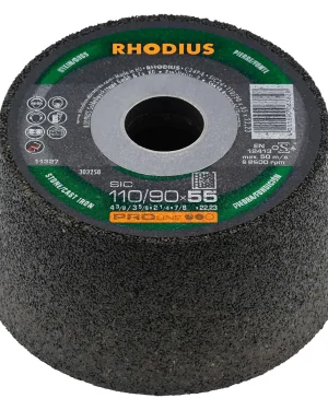 Meule boisseau à ébarber – 110-90mm – 55mm – Grain 24 – 303258 (x6)