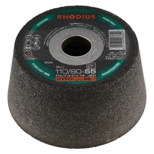 Meule boisseau à ébarber – 110-90mm – 55mm – Grain 36 – 303260 (x6)