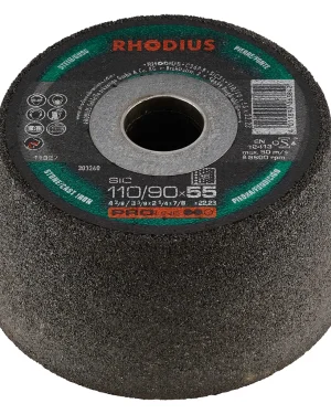 Meule boisseau à ébarber – 110-90mm – 55mm – Grain 36 – 303260 (x6)