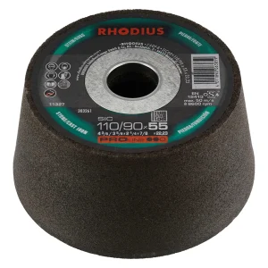 Meule boisseau à ébarber – 110-90mm – 55mm – Grain 60 – 303261 (x6)