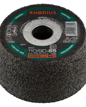 Meule boisseau à ébarber – D100-90 – 55mm – G16 – 303257 (x6)