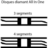 Disque diamant All In One 4 segments – D150 – 353315 (x1)